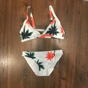 Palm Tree Bikini Set